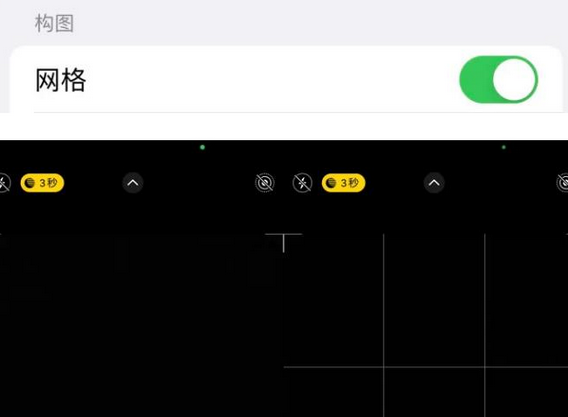 策勒苹果手机维修网点分享iPhone如何开启九宫格构图功能