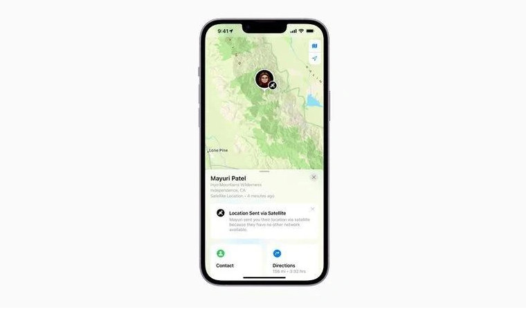 策勒苹果14维修分享iPhone14系列中 FindMy功能通过卫星分享位置方法教程 