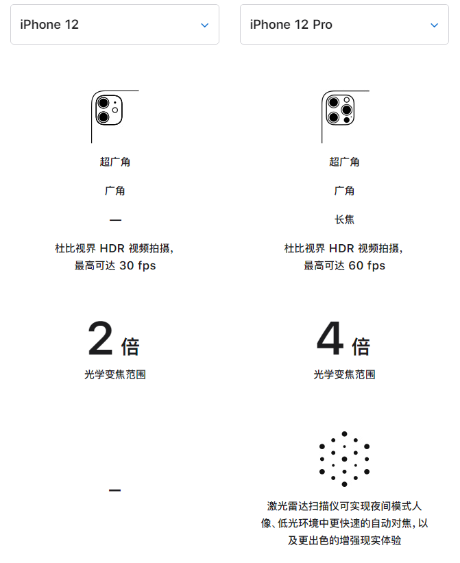 策勒苹果手机维修分享苹果 iPhone 12 与 iPhone 12 Pro 选哪款 